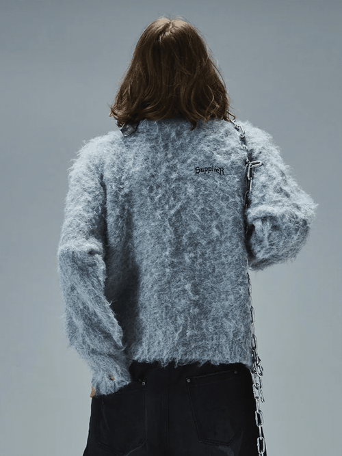 Shaggy Knit Gray