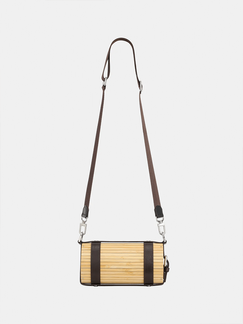 Brown Bamboo Bag Medium