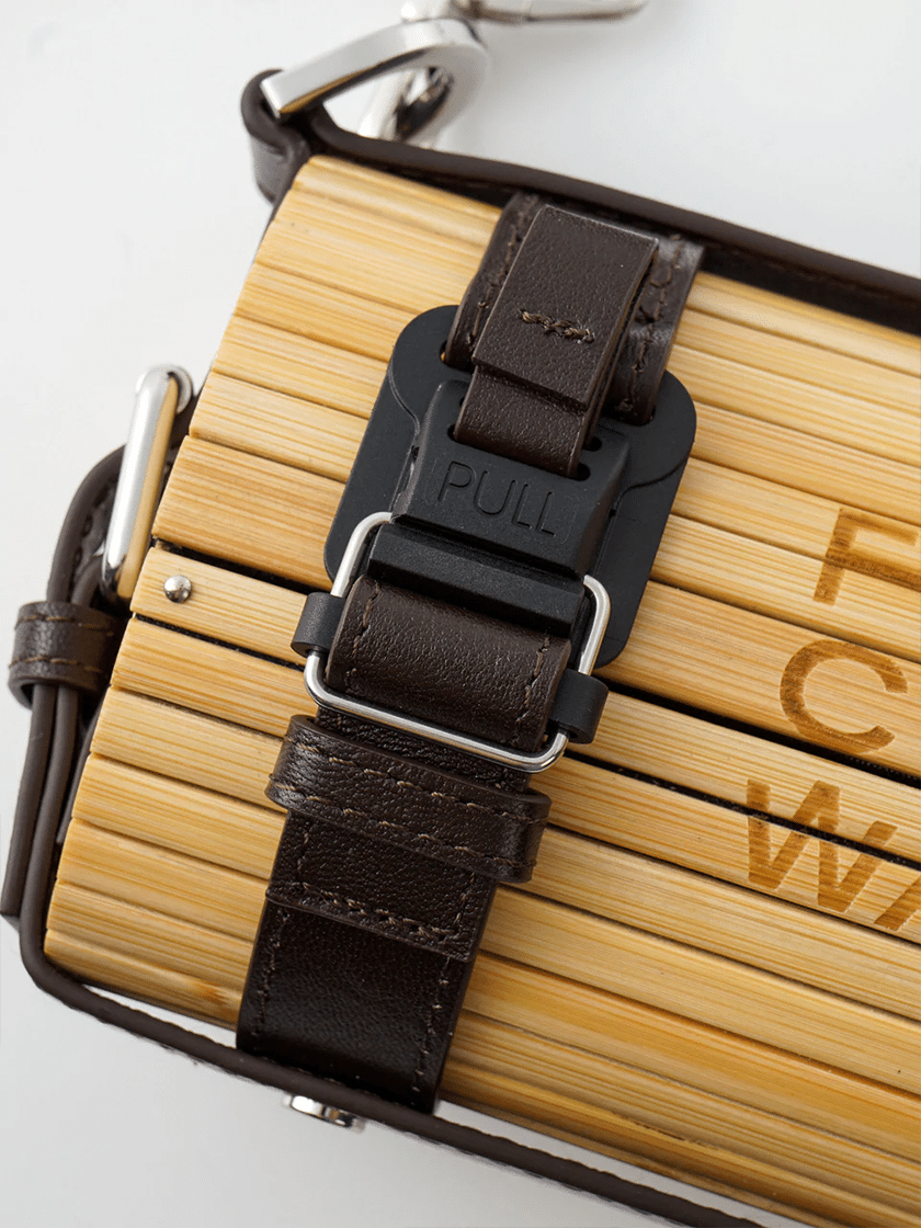 Brown Bamboo Bag Medium