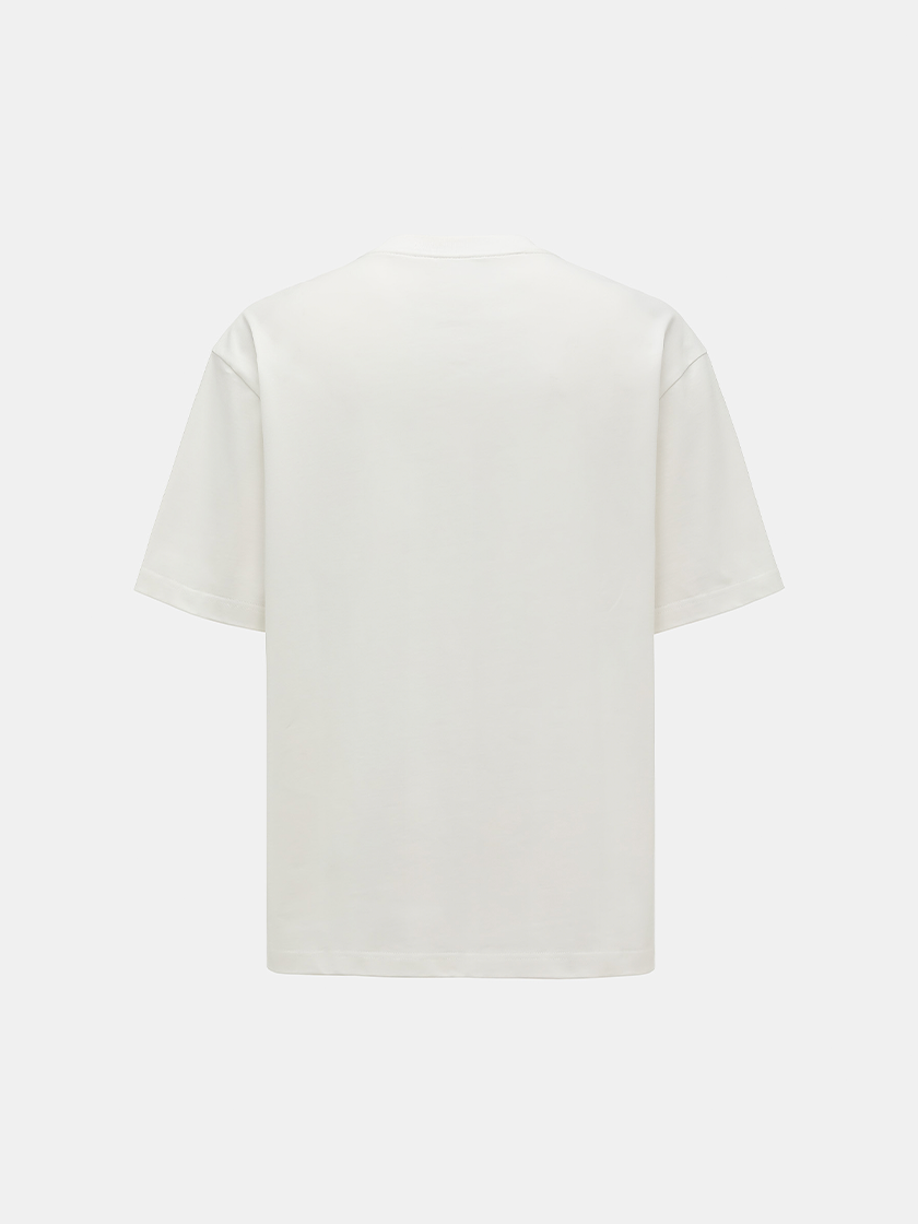 Double Collar Tee White