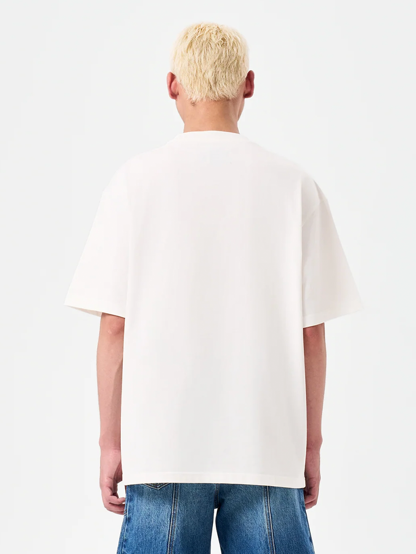 Double Collar Tee White