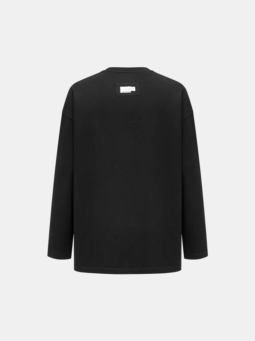 Deconstructed L/S Tee Black