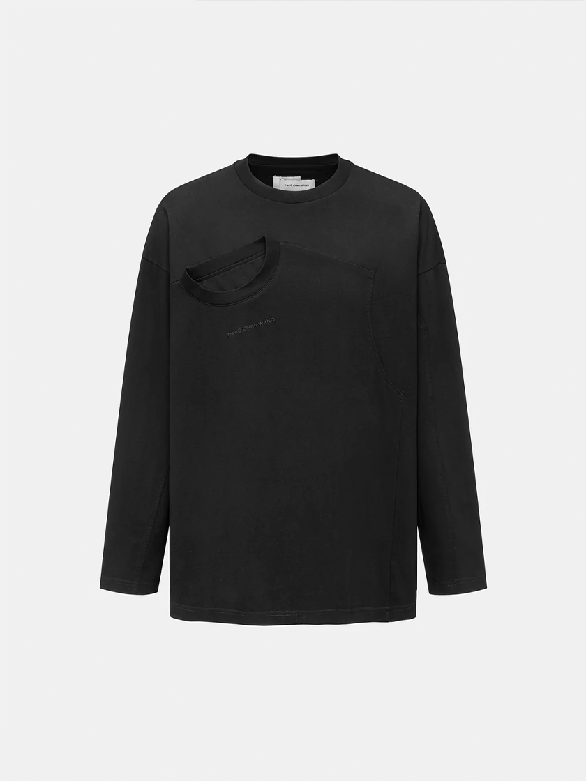 Deconstructed L/S Tee Black
