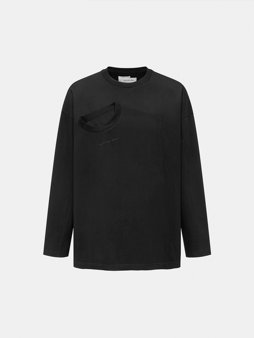 Deconstructed L/S Tee Black