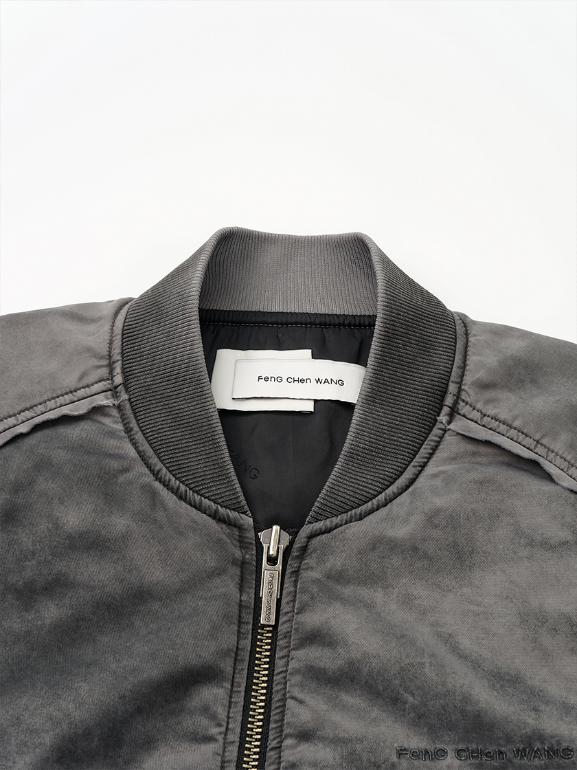 Sprayed Nylon Bomber