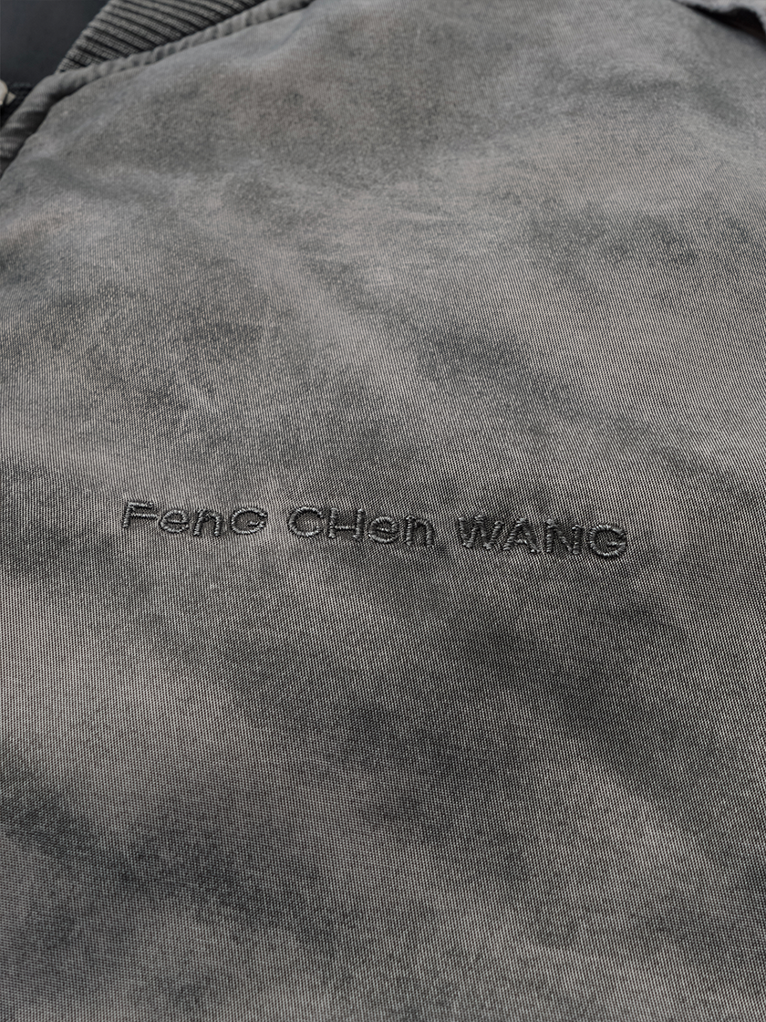 Sprayed Nylon Bomber