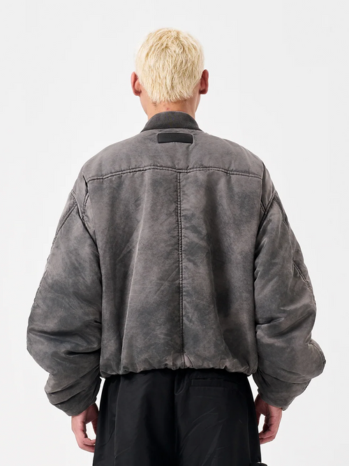Sprayed Nylon Bomber