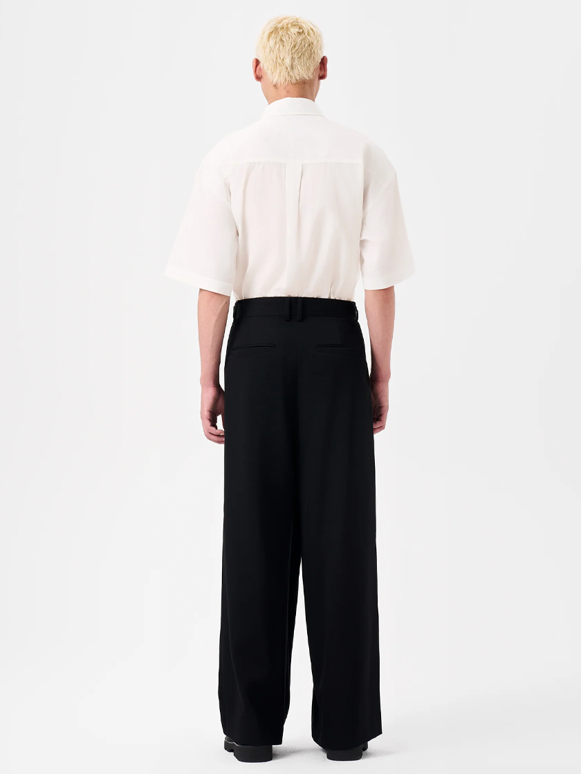 Wide Wool Trousers