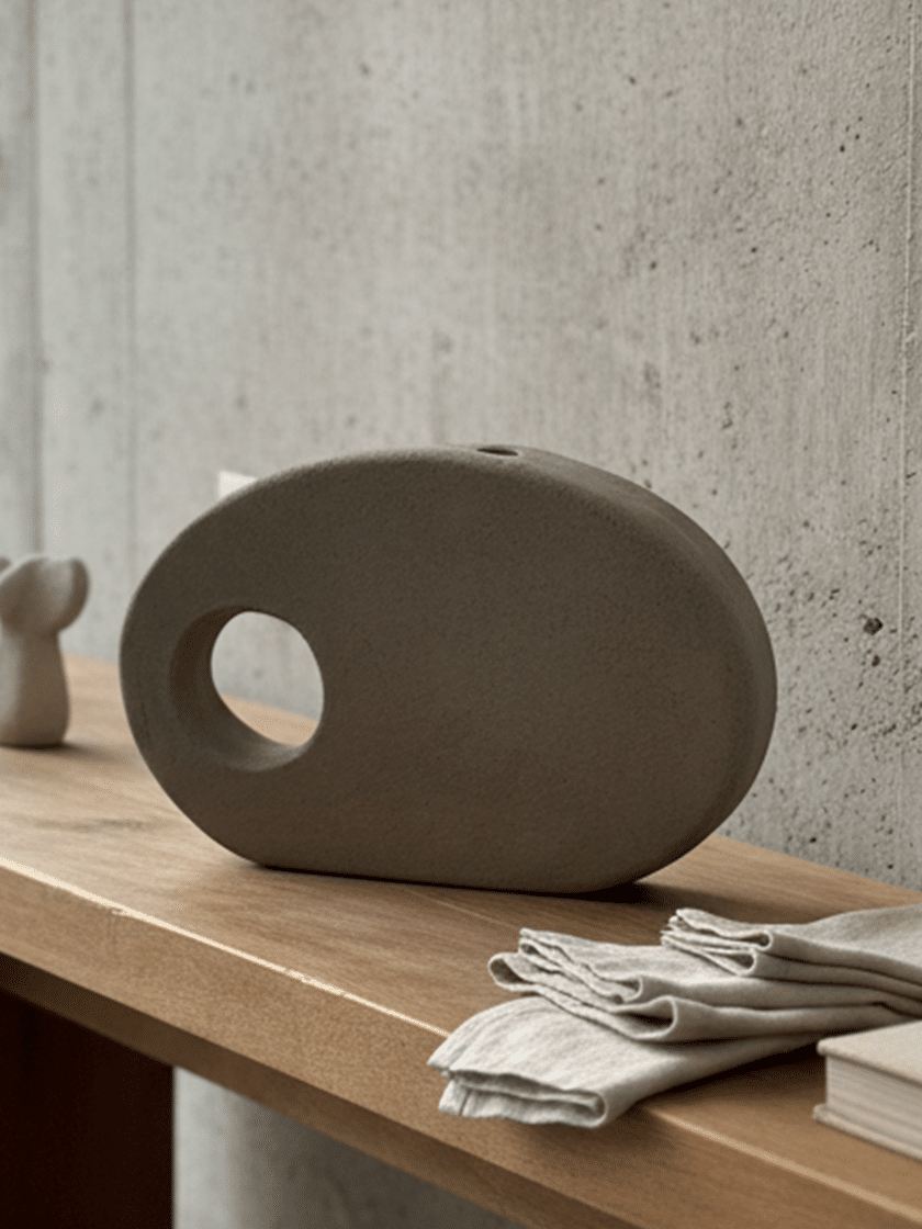 Hollow Pebble Vase
