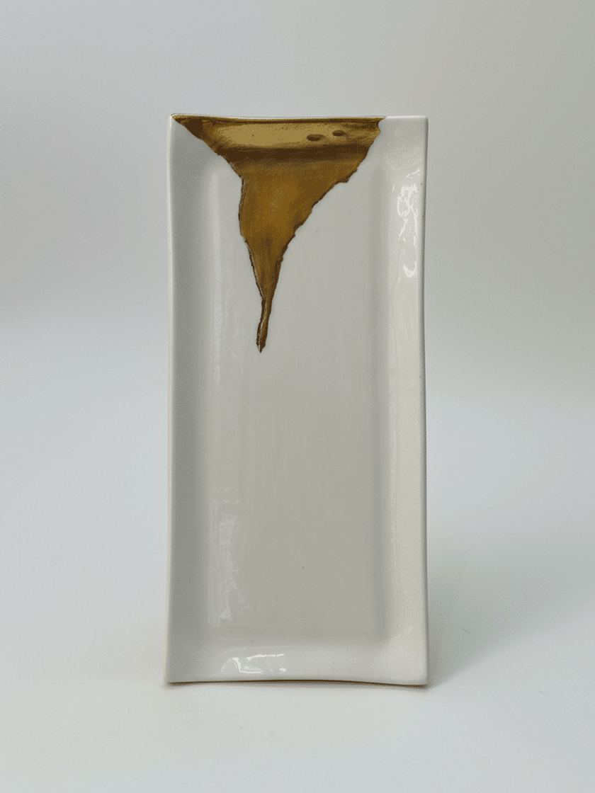 White and Gold Tray