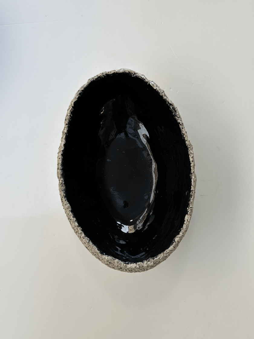 Pepper Oval Bowl Black