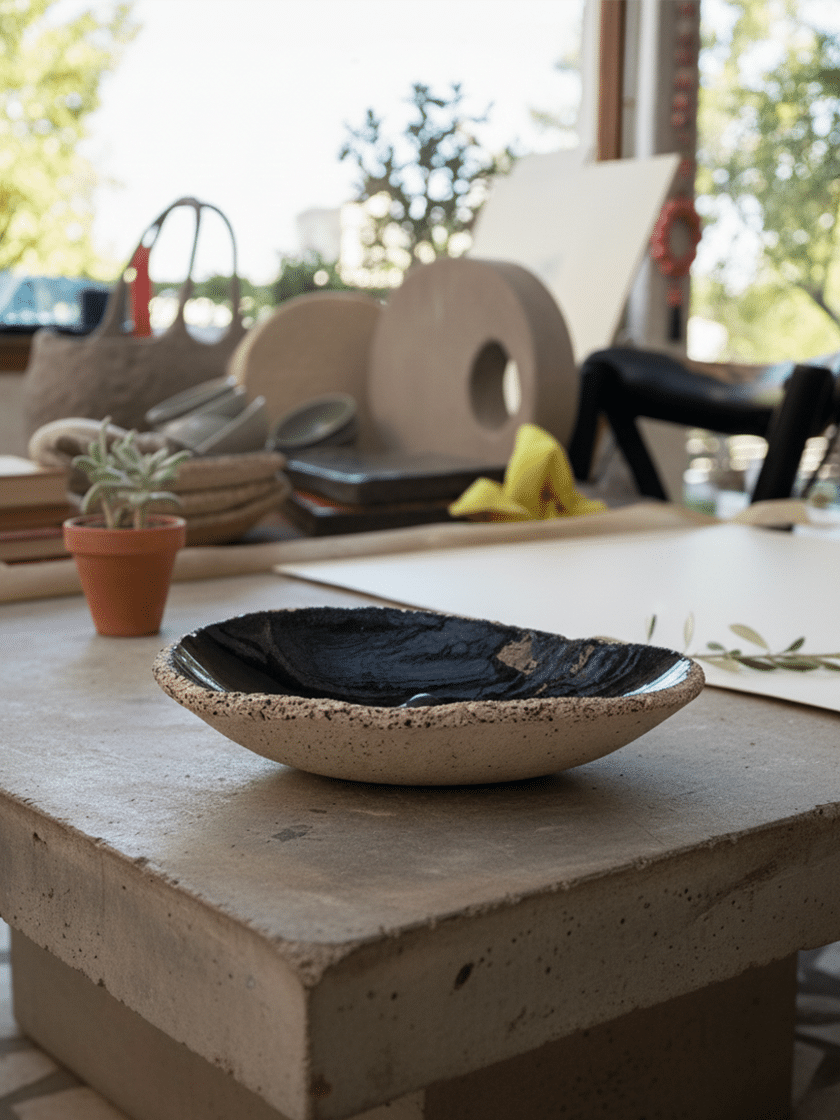 Teardrop Tray Black