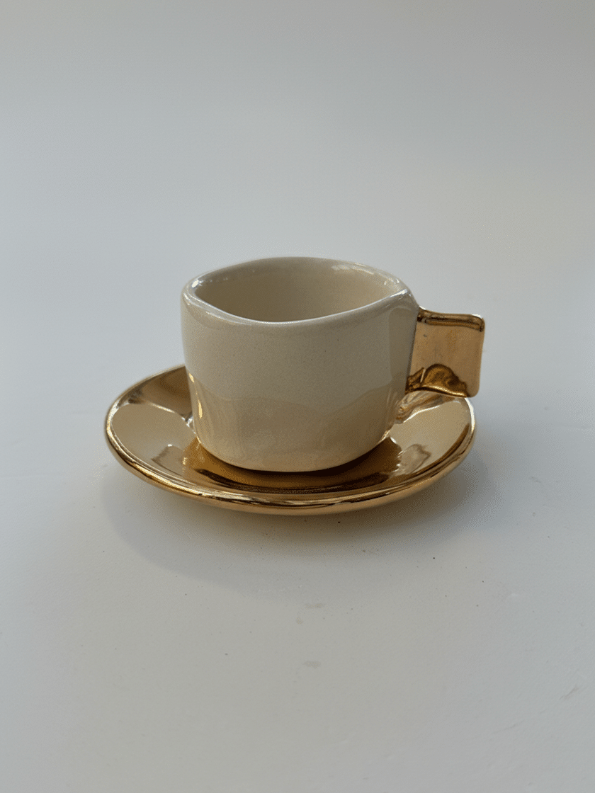 Espresso Cup and Saucer White