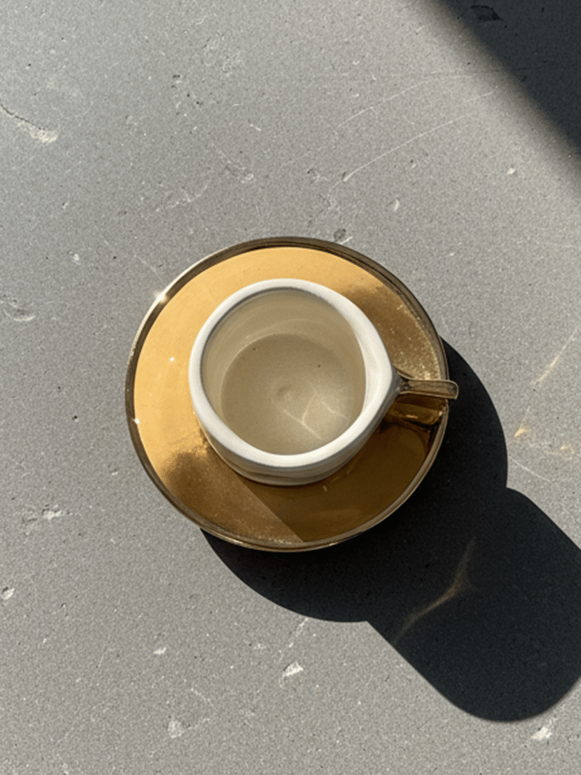 Espresso Cup and Saucer White