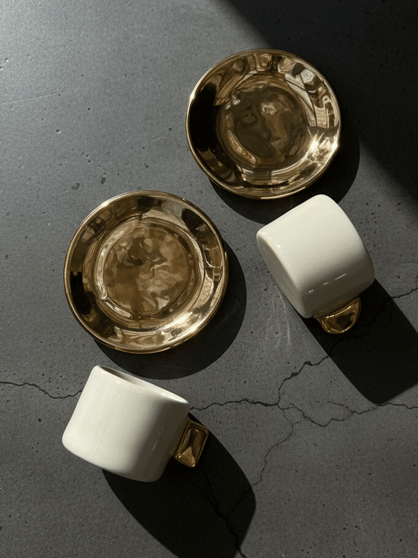 Espresso Cup and Saucer White