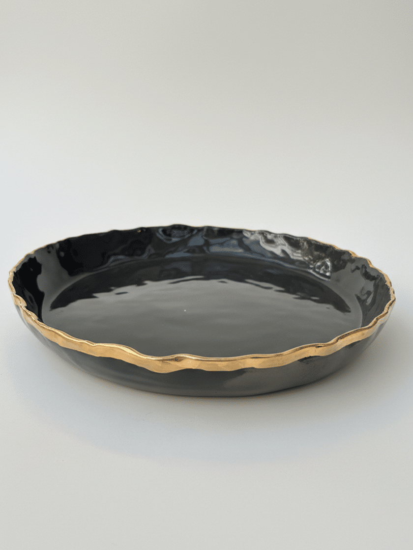 Gold Trim Large Tray