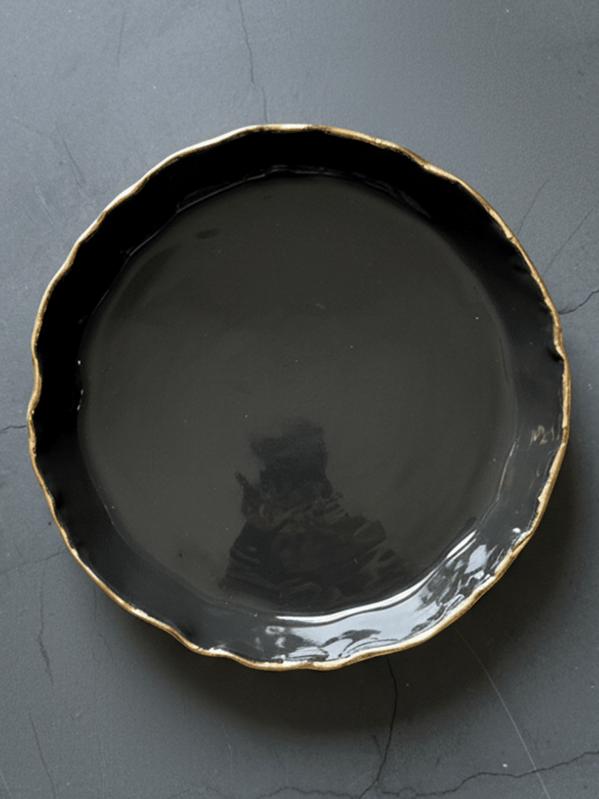 Gold Trim Large Tray