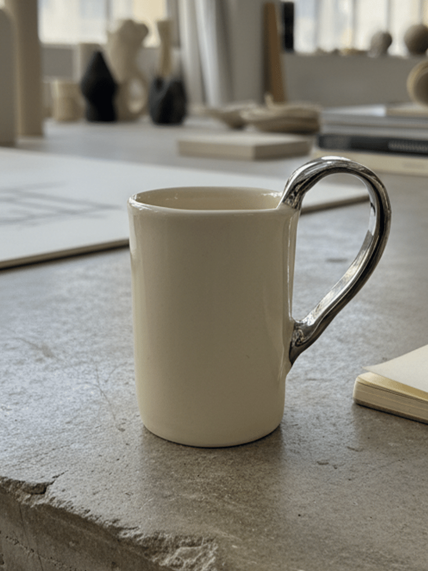 White Platinum Mug
