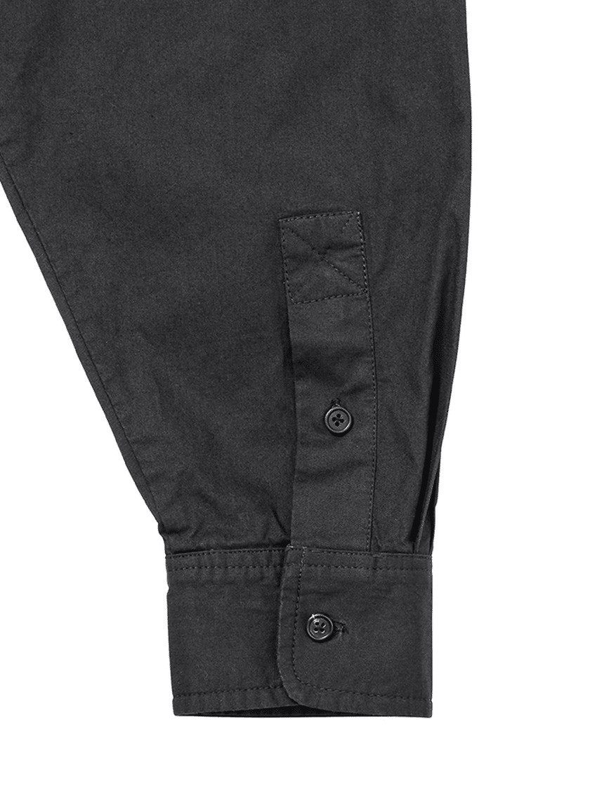 Cation Long Sleeve Utility Shirt Black