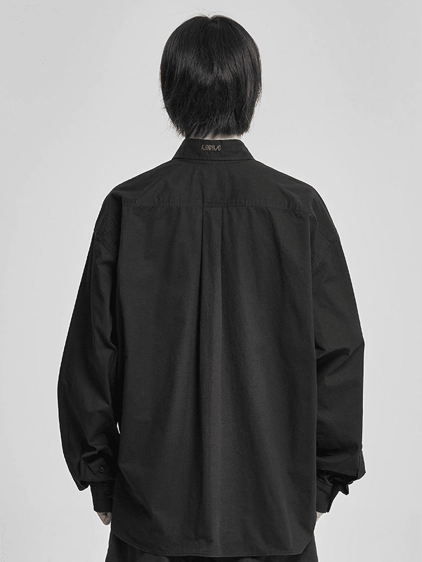 Cation Long Sleeve Utility Shirt Black