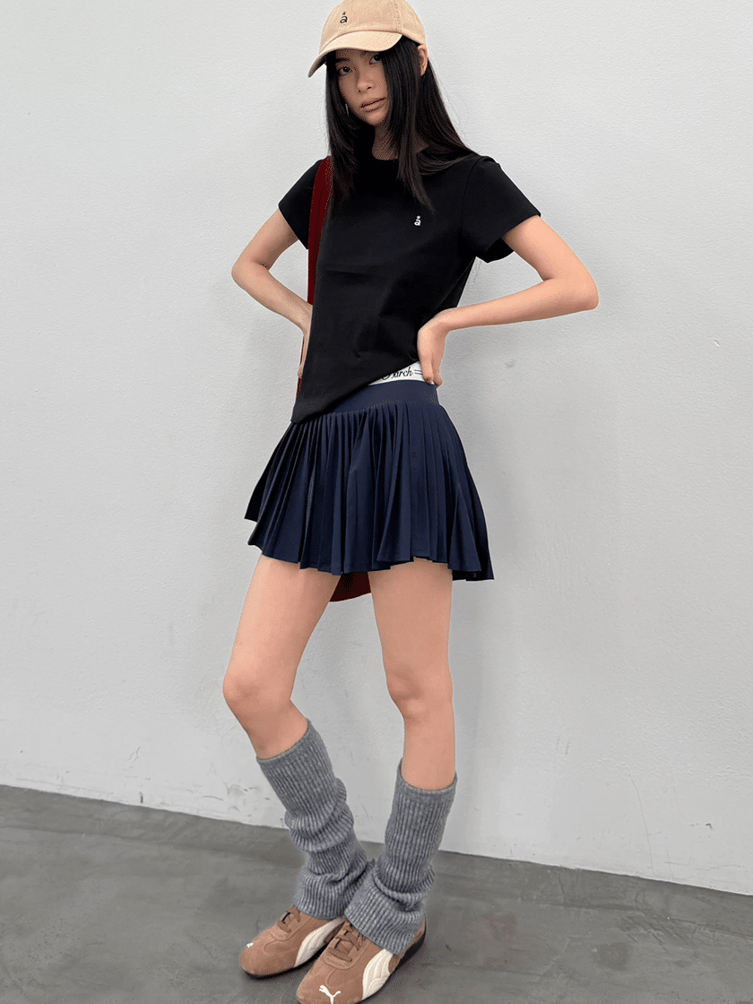 Double Waisted Short Skirt