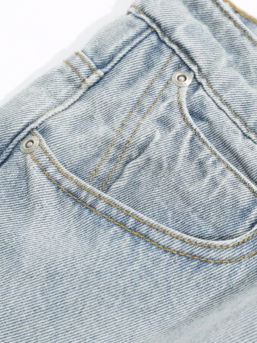 Straight Leg Ice Denim
