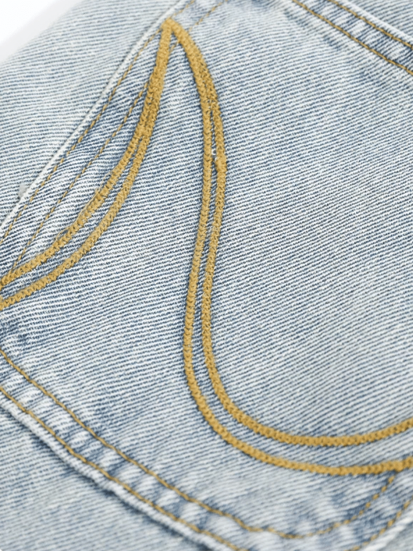 Straight Leg Ice Denim
