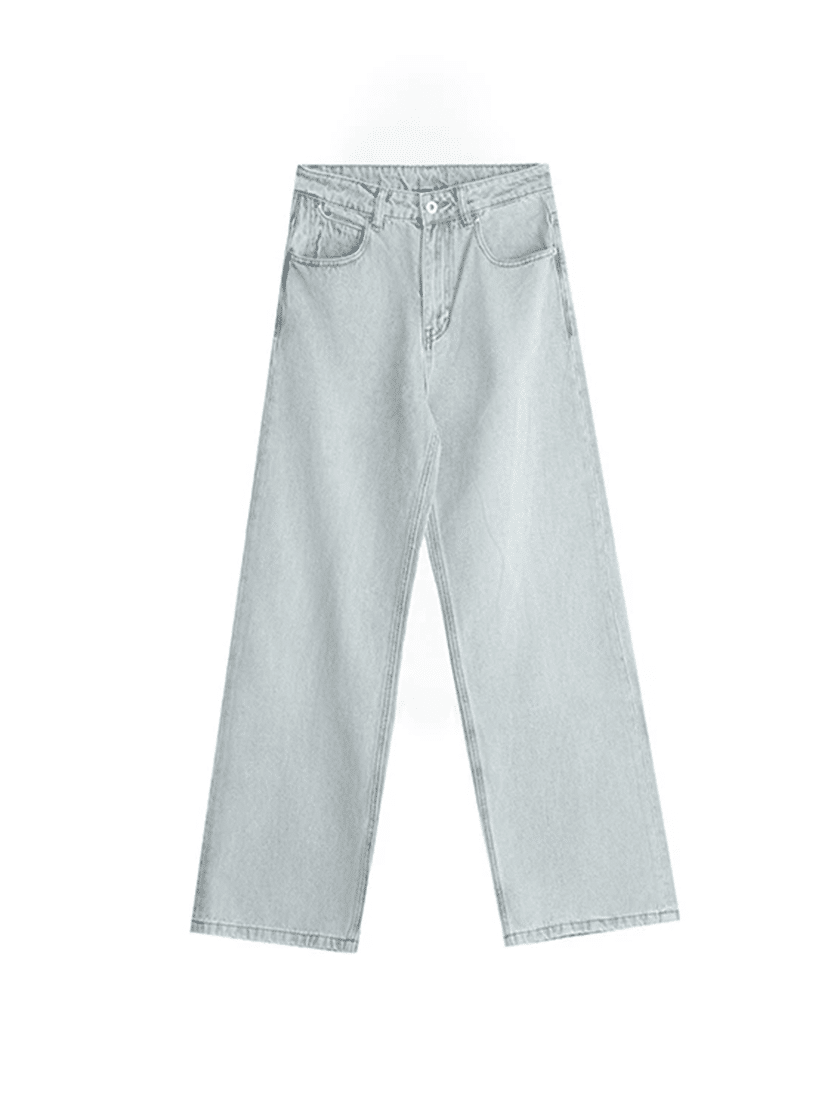 Straight Leg Ice Denim