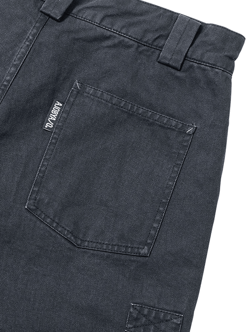 Layered Cargo Skort Black