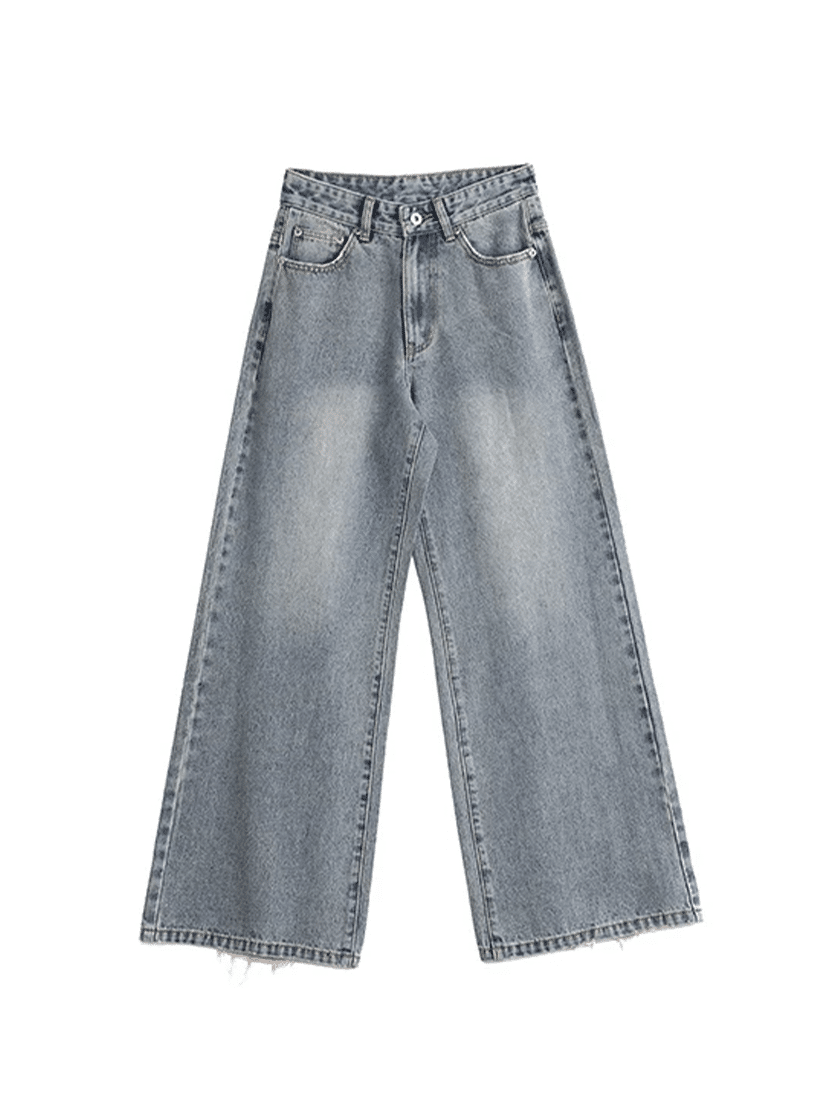 Fringed Wide Denim
