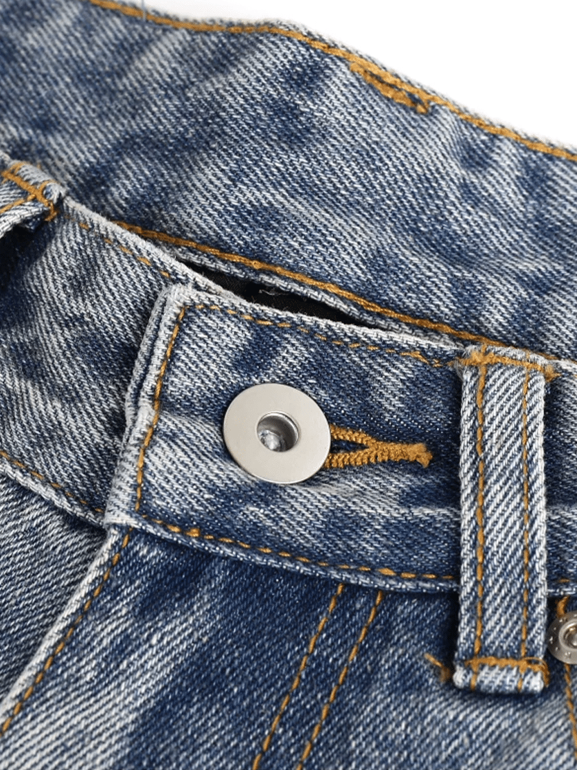 Fringed Wide Denim