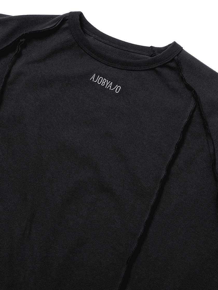 Raw Edge Sculpted Long Sleeve
