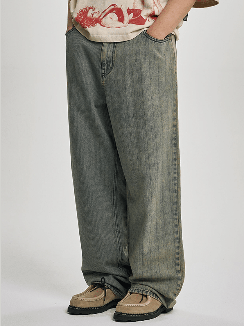 Stripe Contrast Jeans