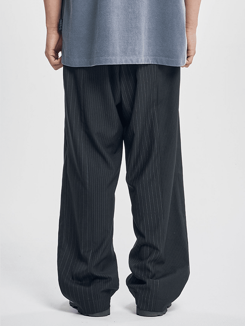 Quad Stripe Pants Black