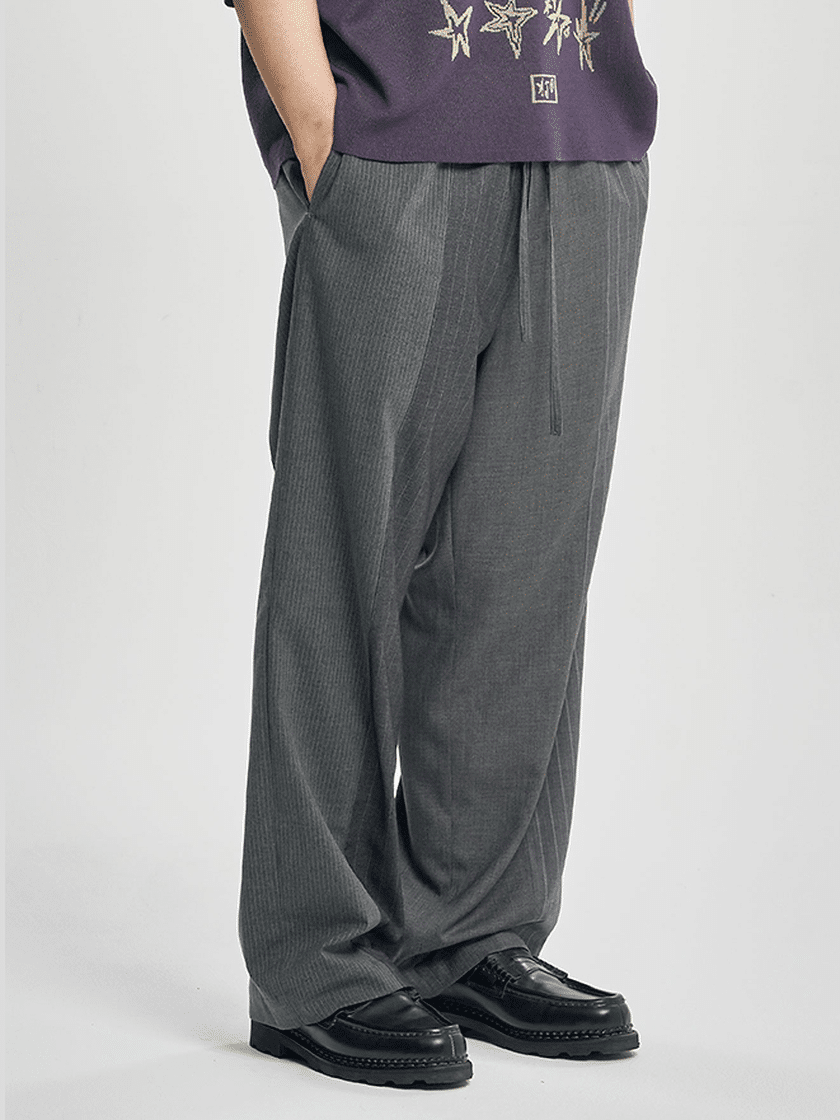 Quad Stripe Pants Gray