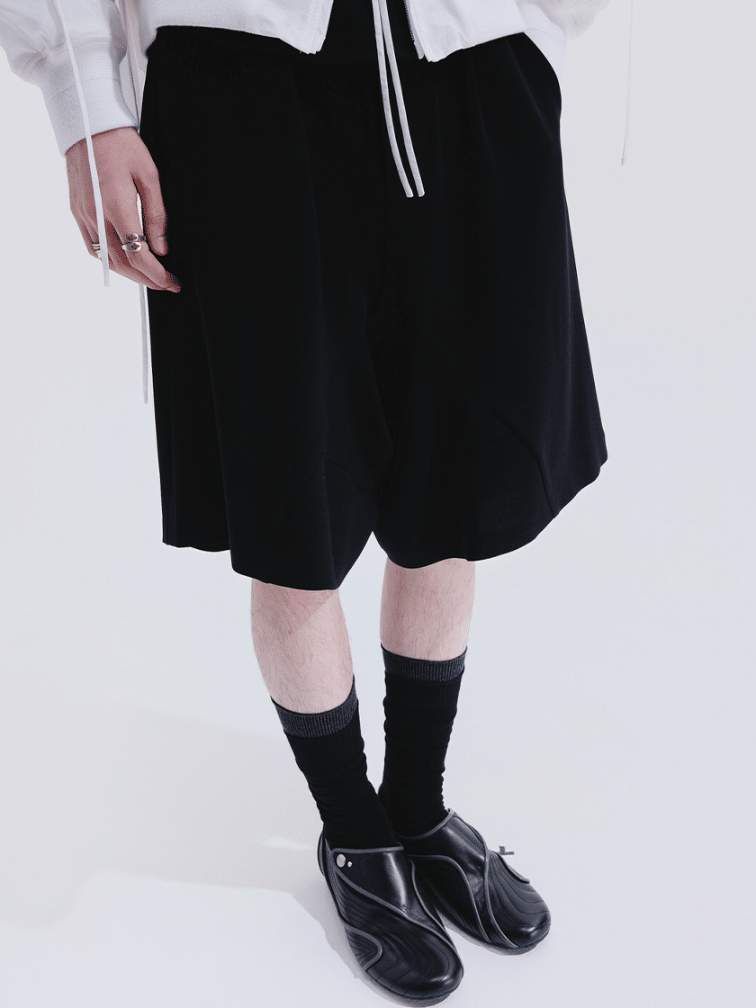 Draped Wide Shorts