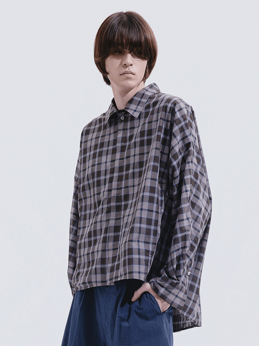 Wire Check Raglan Shirt
