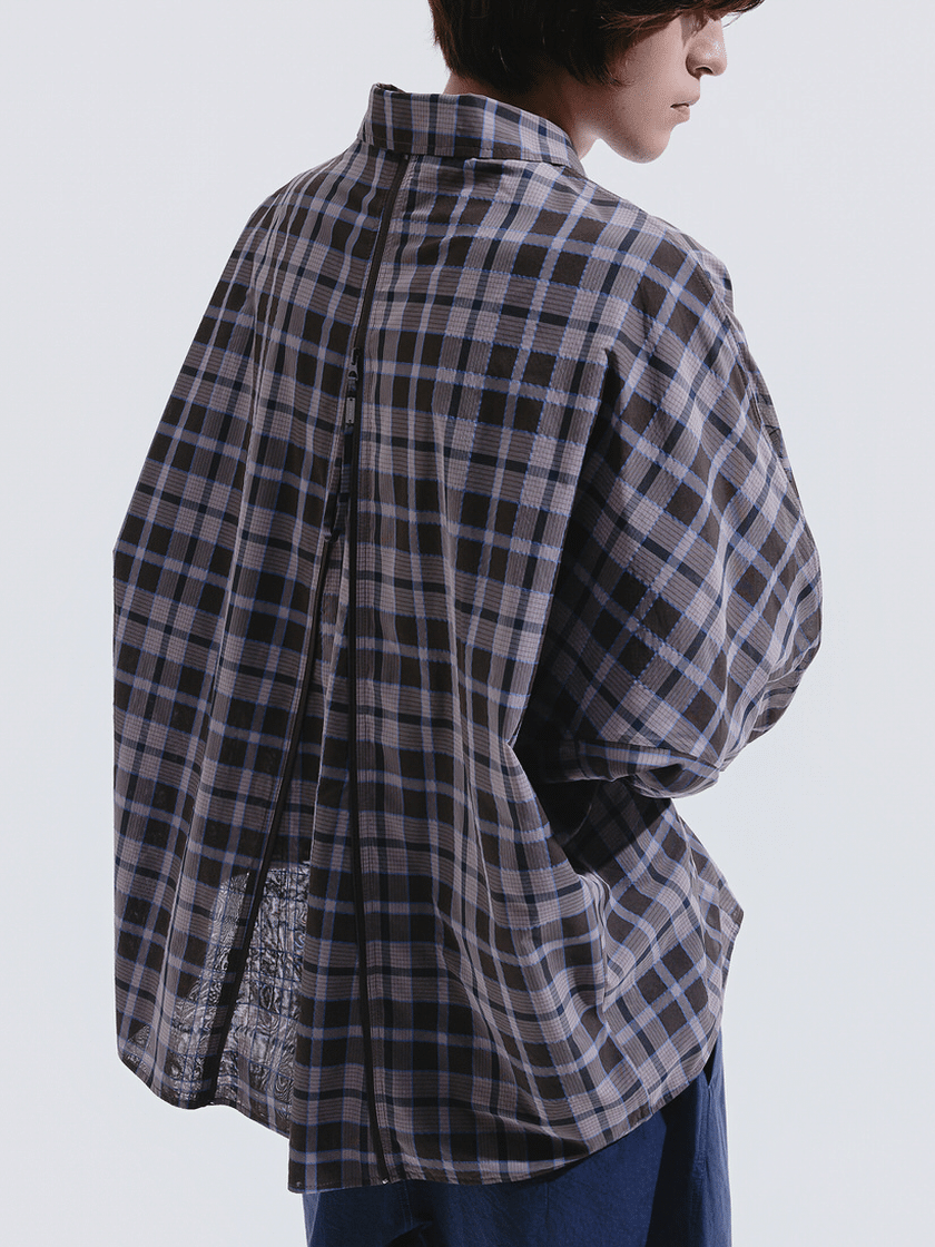 Wire Check Raglan Shirt