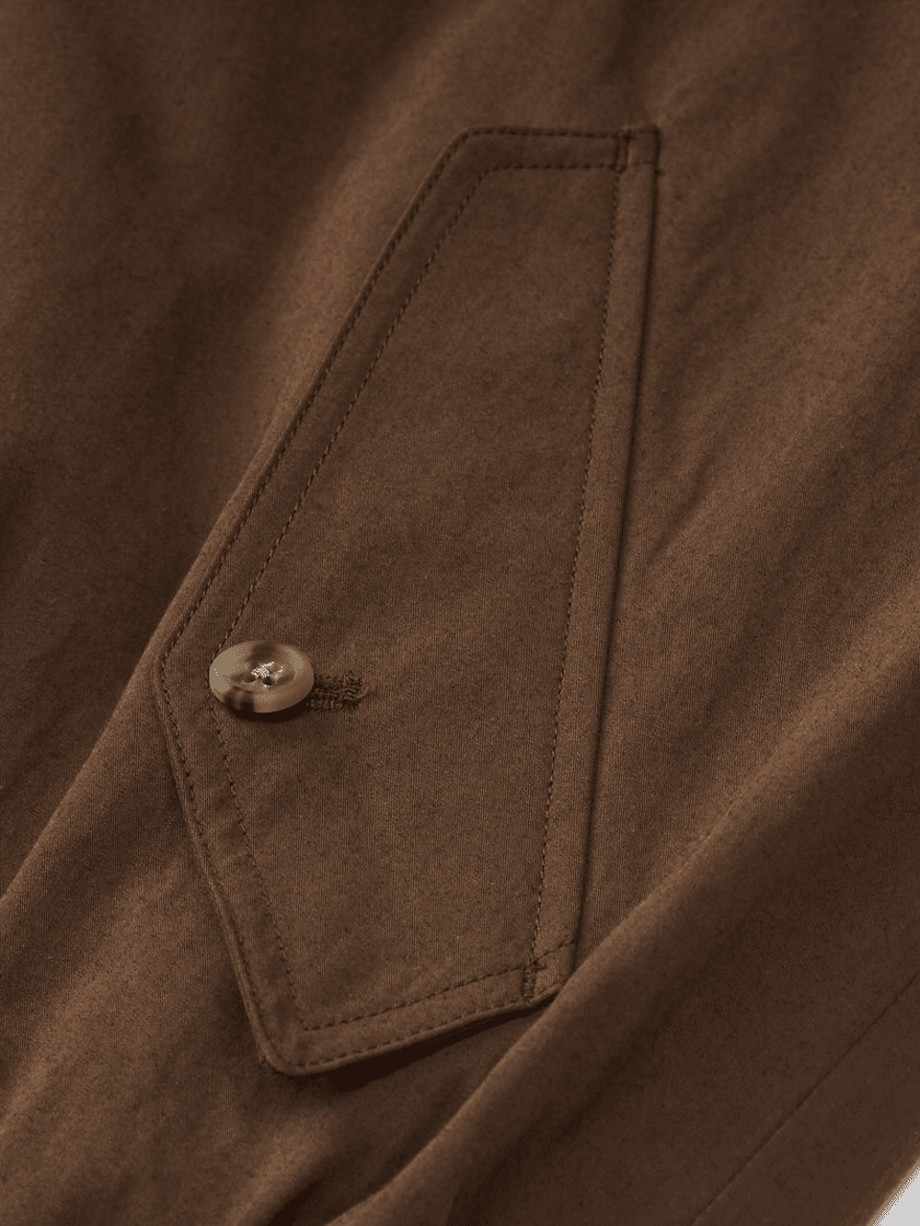Linen-Blend Harrington Jacket
