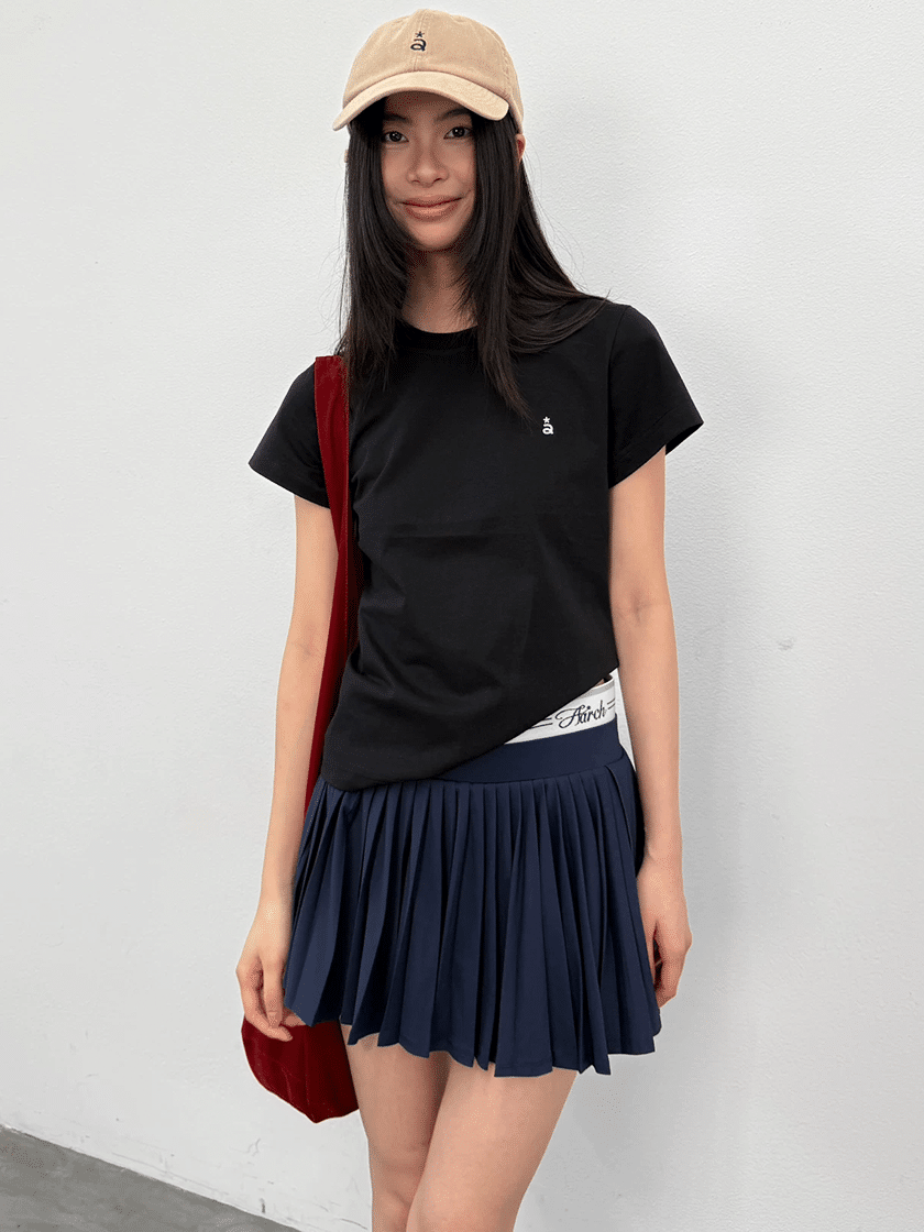 Double Waisted Short Skirt