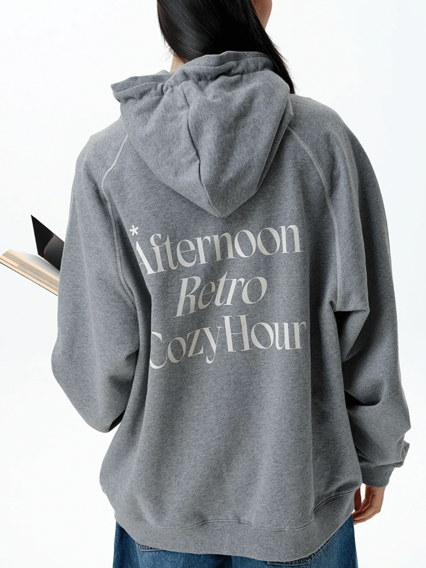 Slogan Zip Hoodie