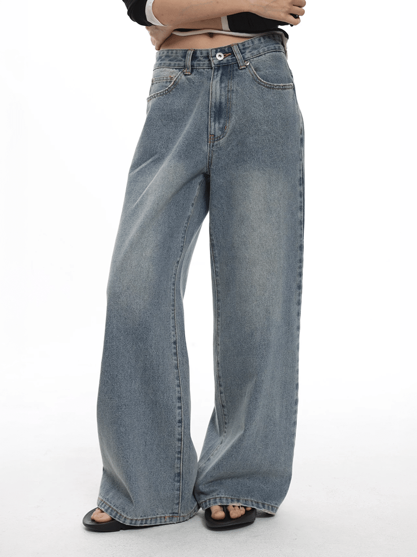 Fringed Wide Denim