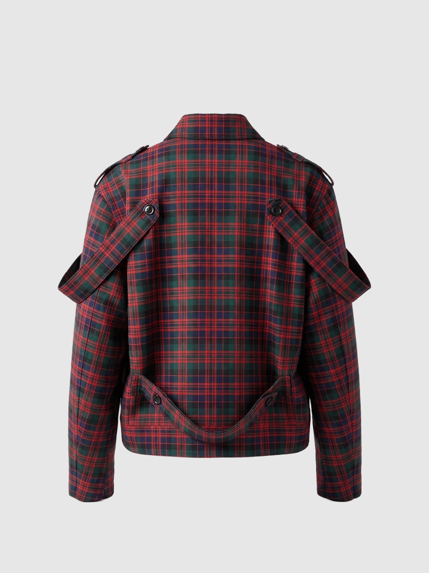 Tailored Zip Jacket Tartan