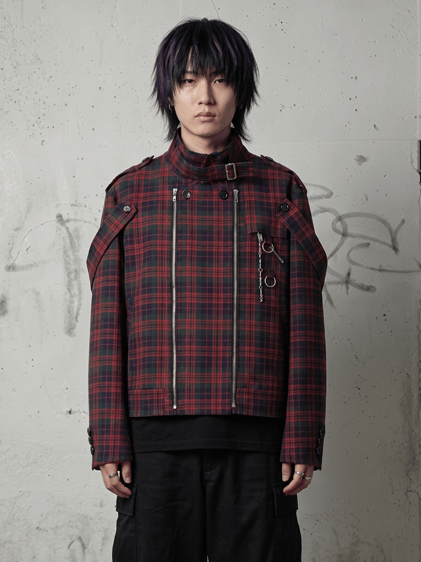 Tailored Zip Jacket Tartan