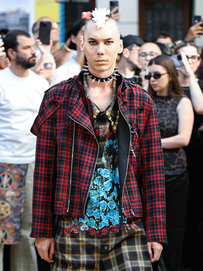 Tailored Zip Jacket Tartan