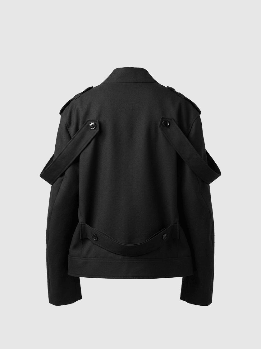 Tailored Zip Jacket Black