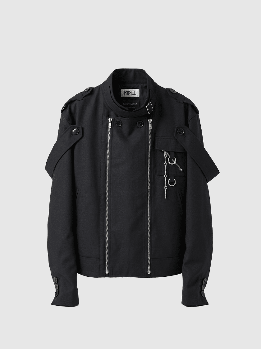 Tailored Zip Jacket Black