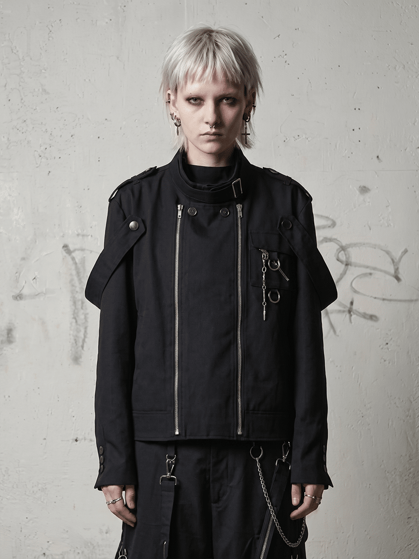 Tailored Zip Jacket Black
