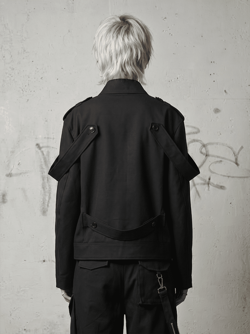 Tailored Zip Jacket Black