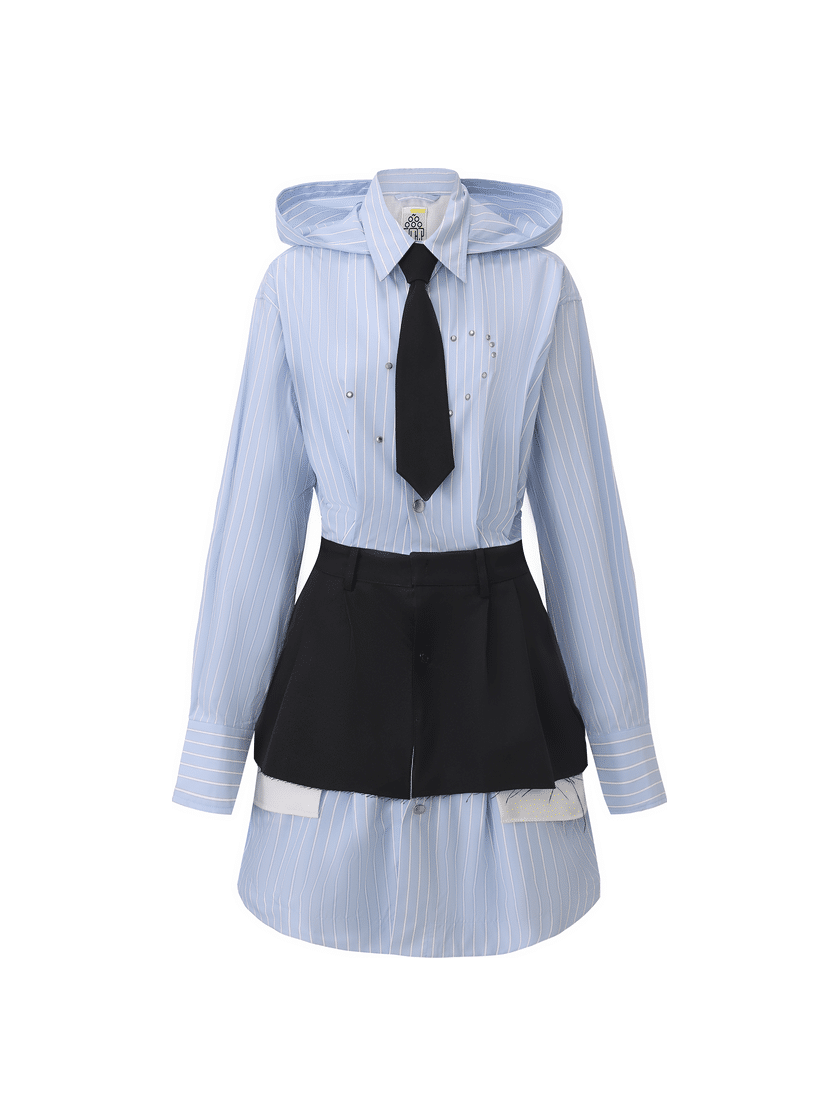 Layered Dress and Tie